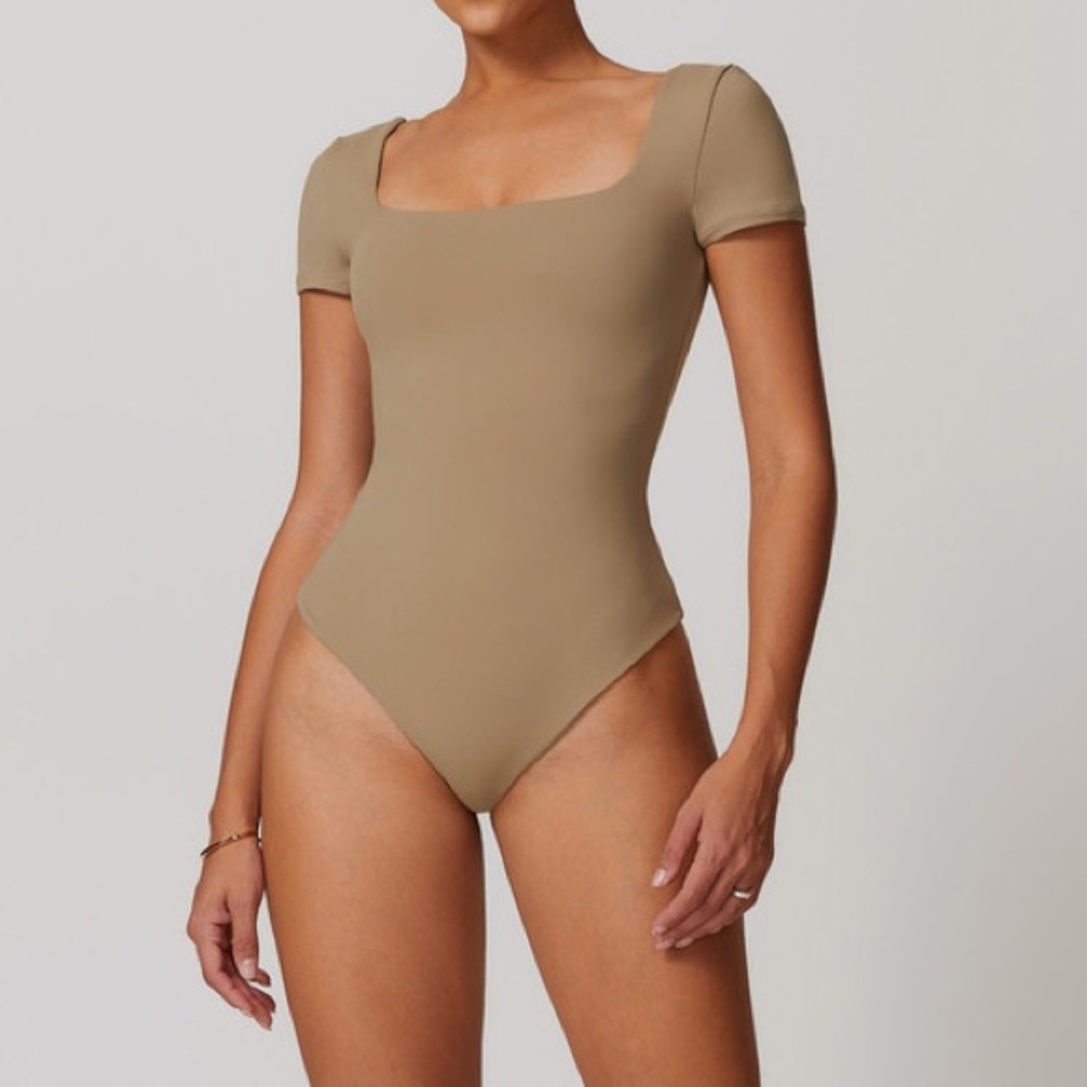 Free People Tan Bodysuit